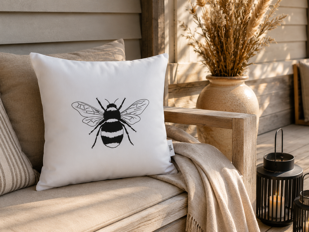 Buitenkussen Hommel | Waterafstotend Sierkussen 40x40 cm