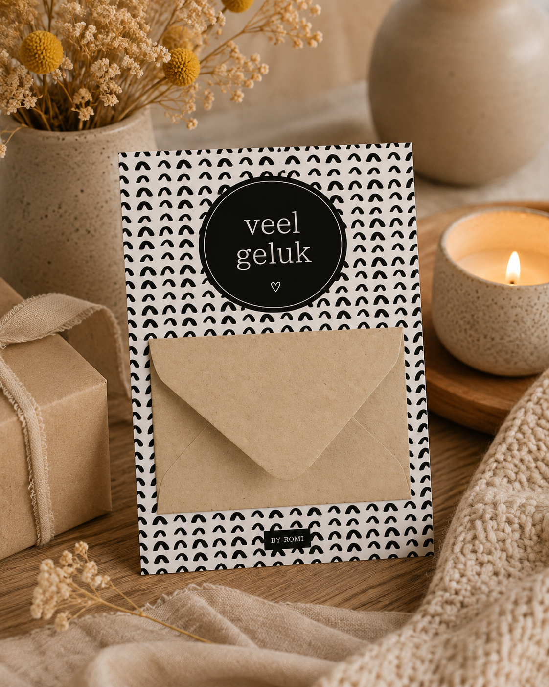 Geldkaart Veel Geluk | Origineel Geldcadeau Met Envelop