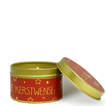 Afbeelding in Gallery-weergave laden, Soja kaars - Blikje kerstwensen