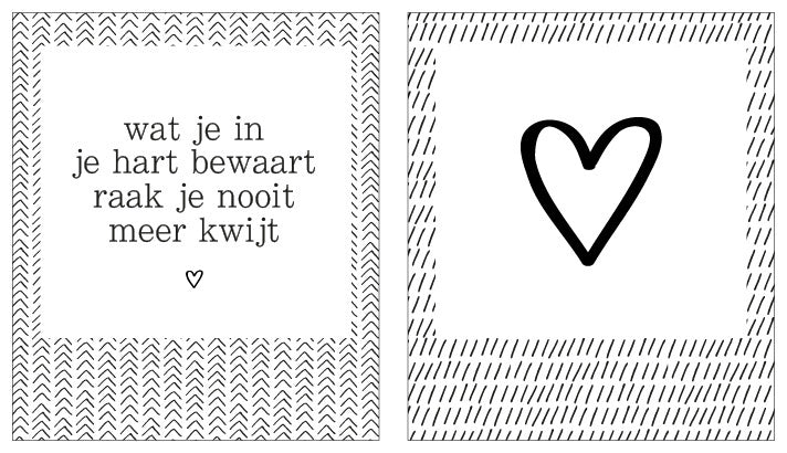 Foto/kaart hanger - Wat je in je hart bewaart - Lounge&Lifestyle