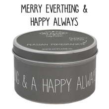 Afbeelding in Gallery-weergave laden, Soja kaars - Blikje Merry everything and a happy always - Lounge&Lifestyle