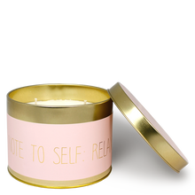 Afbeelding in Gallery-weergave laden, Soja kaars - Note to self: relax