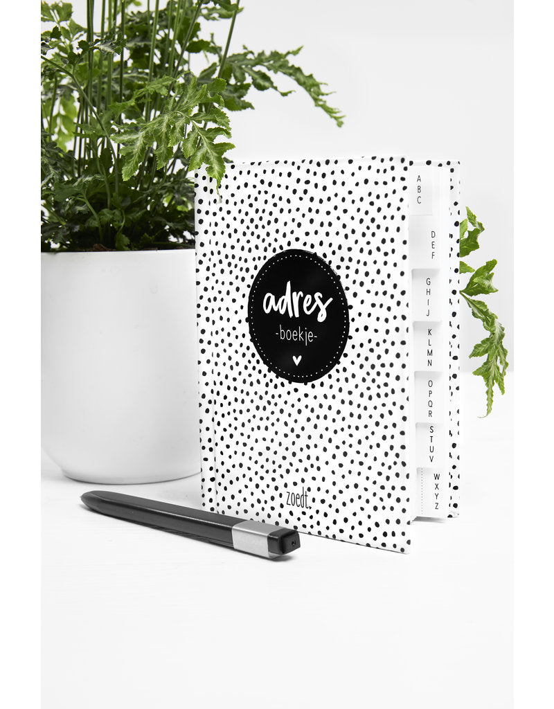 Adresboekje A6 | Adresboek Met Alfabet