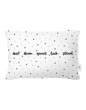 Afbeelding in Gallery-weergave laden, Buitenkussen - Wit patroon en tekst - Lounge&Lifestyle