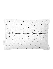 Afbeelding in Gallery-weergave laden, Buitenkussen - Wit patroon en tekst - Lounge&Lifestyle