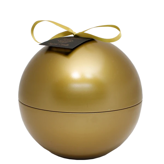 Sojakaars Winter Glow | Gouden Kerstbal Kaars