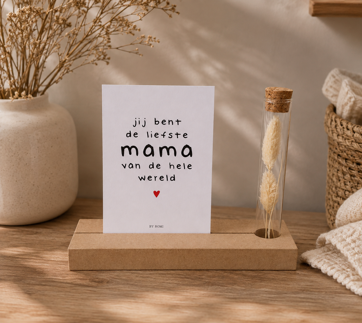 Memory Shelf Liefste Mama | Inclusief Kaart & Droogbloemen