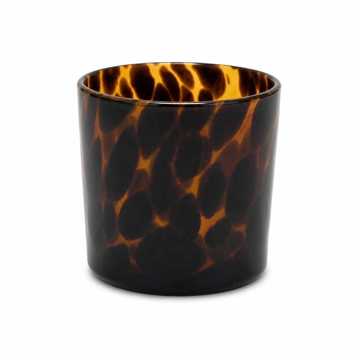 Windlicht Tortoise Goud | Luxe Glazen Waxinelichthouder