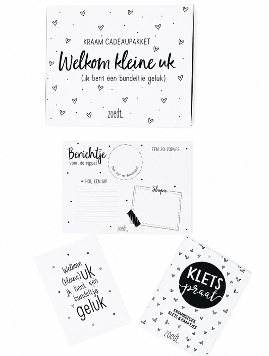 Kraamcadeaupakket Welkom Kleine Uk | Compleet Babycadeau