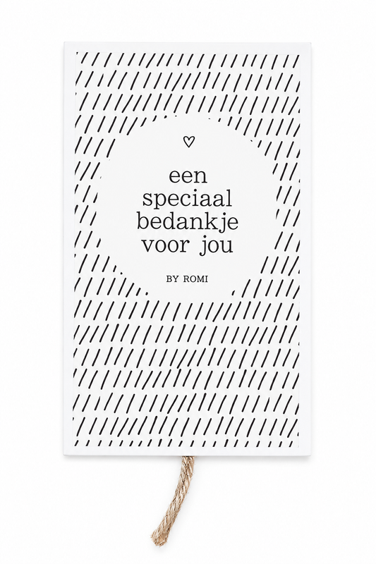Wensdoosje Een Speciaal Bedankje Voor Jou | Cadeautje Met Betekenis