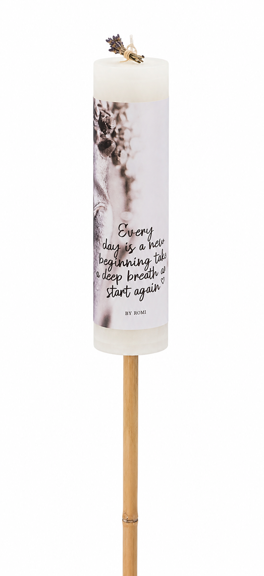 Tuinfakkel Every Day Is A New Beginning | Buitenkaars Op Bamboestok