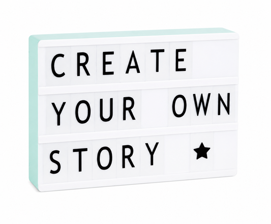 Lightbox Mint A4 | Personaliseerbare LED Lichtbox met Letters