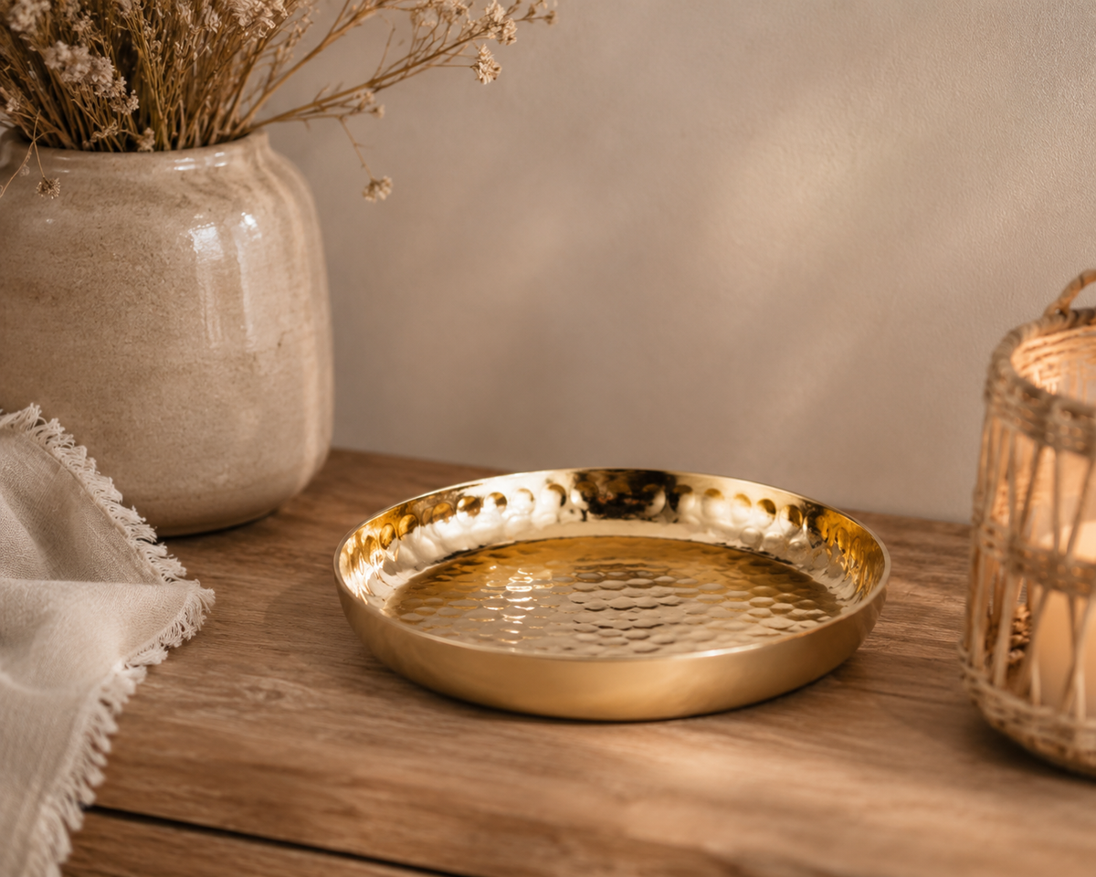 VTwonen Dienblad Goud | Metalen Decoratief Dienblad