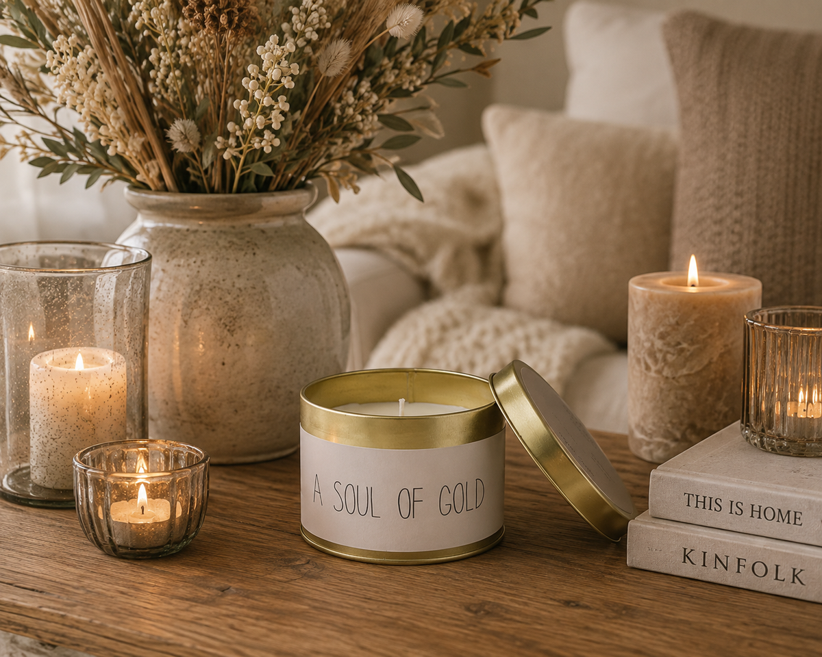 Sojakaars A Soul Of Gold | Fig's Delight Geurkaars