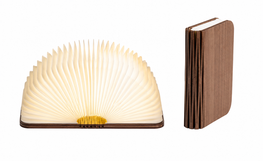 Boeklamp Walnoot Bruin | Opvouwbare LED Lamp