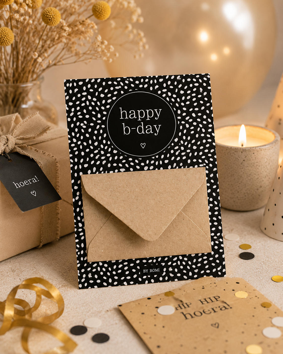 Geldkaart Happy B-Day | Origineel Geldcadeau Met Envelop