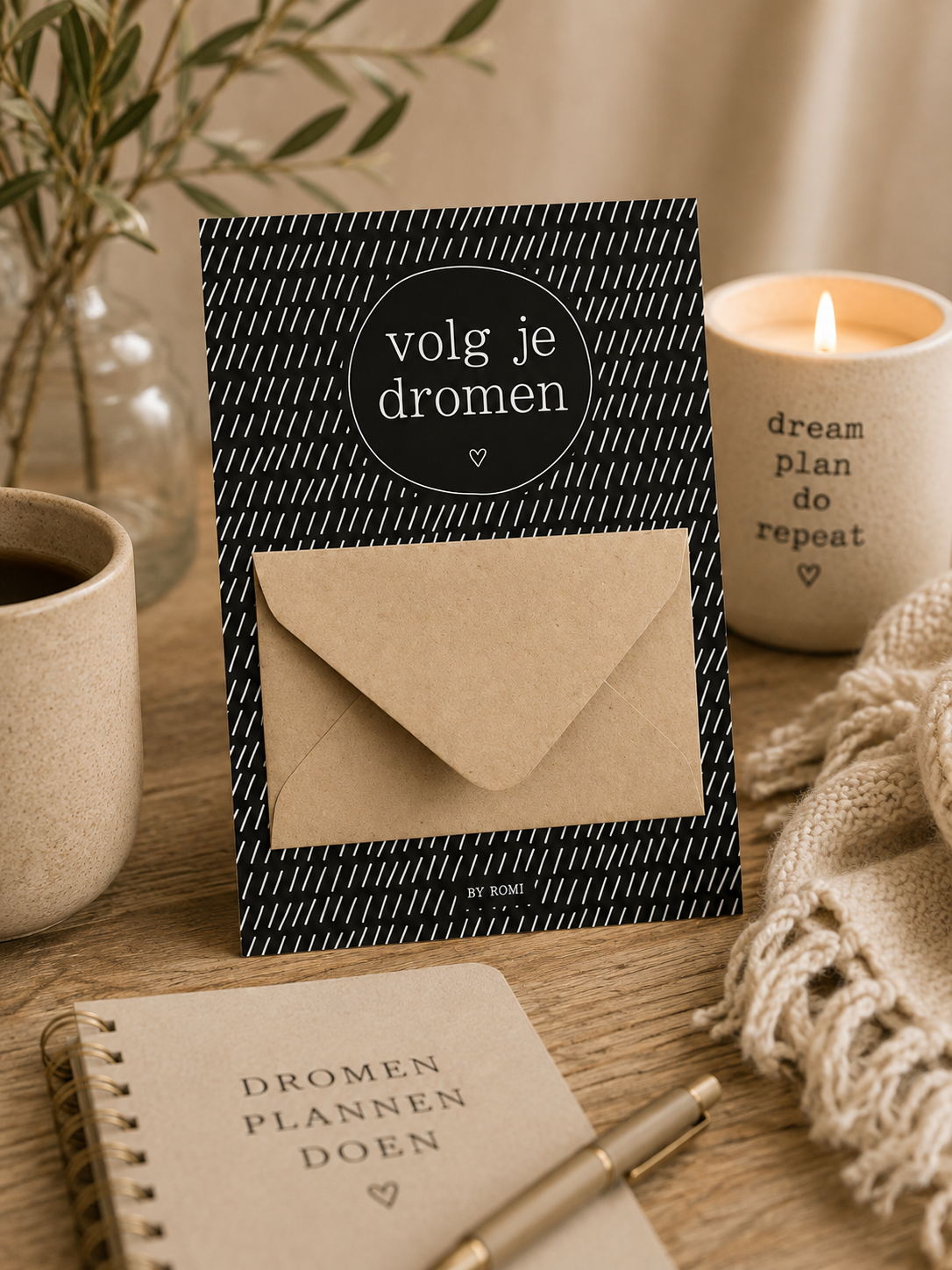 Geldkaart Volg Je Dromen | Origineel Geldcadeau Met Envelop