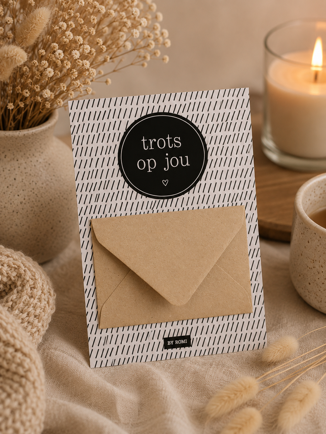 Geldkaart Trots Op Jou | Origineel Geldcadeau Met Envelop