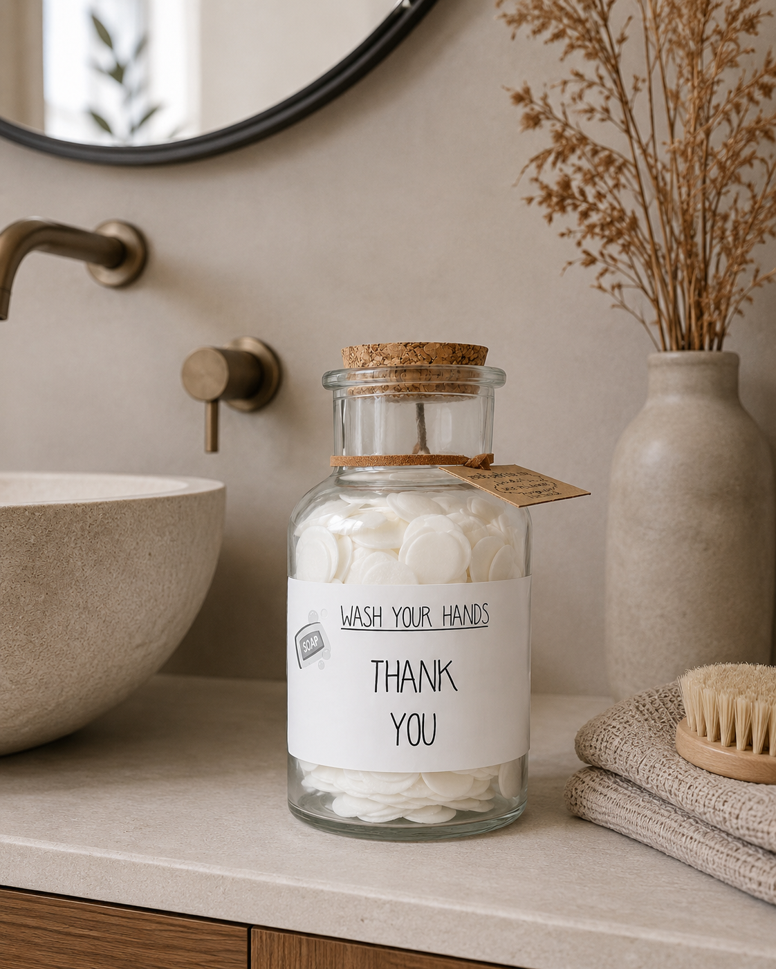 Handzeep Confetti Thank You | Fresh Cotton Handzeepblaadjes
