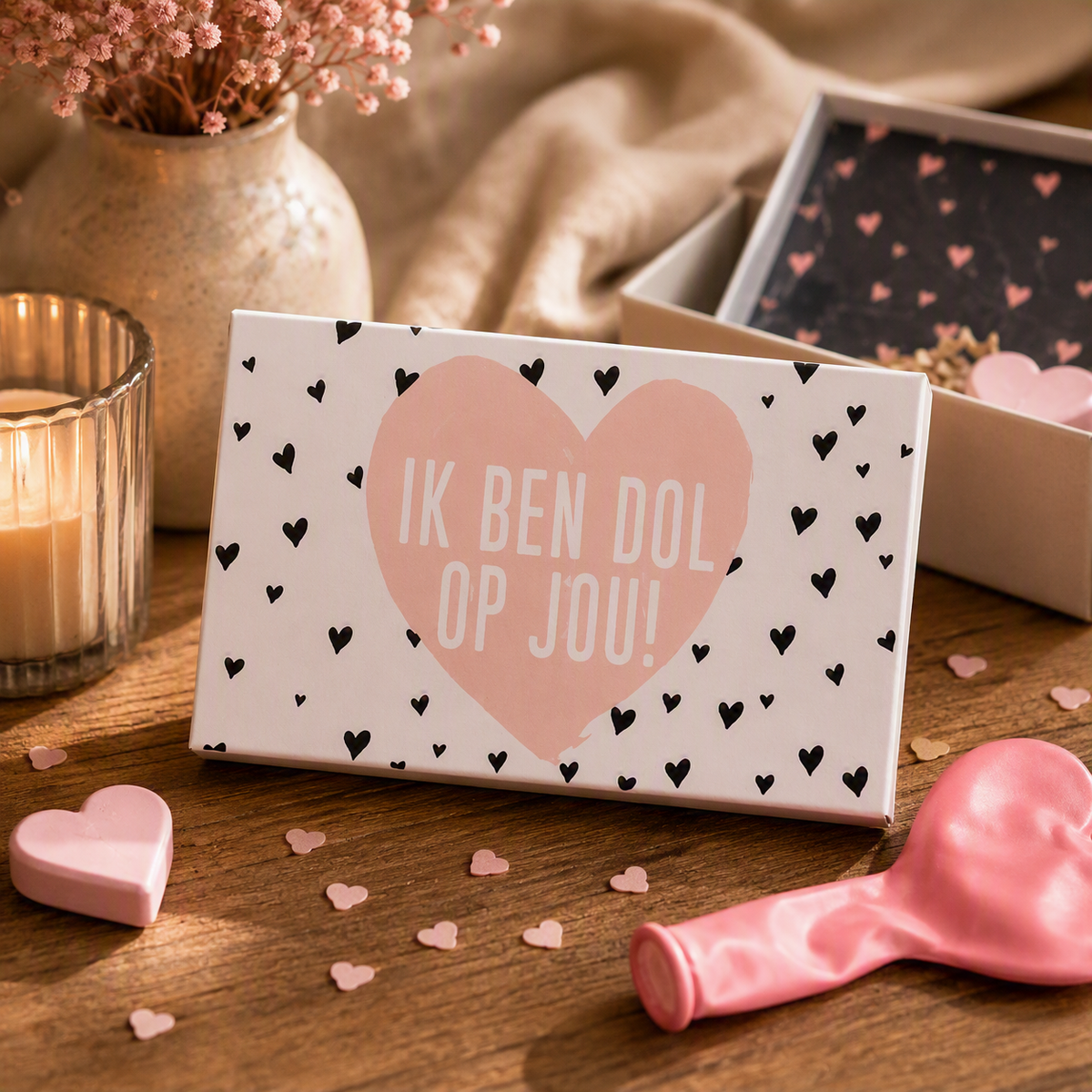 Greeting Box Ik Ben Dol Op Jou | Lieve Verrassing In Een Doosje