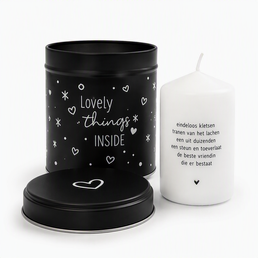 Cadeaublikje met Kaars | Cadeau voor Vriendin