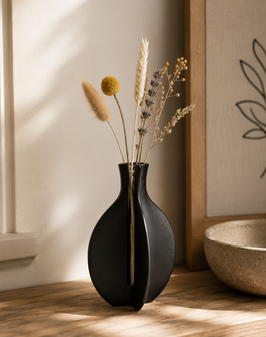 Houten Vaasje In Cadeauverpakking Zomaar | Cadeautje Met Droogbloem