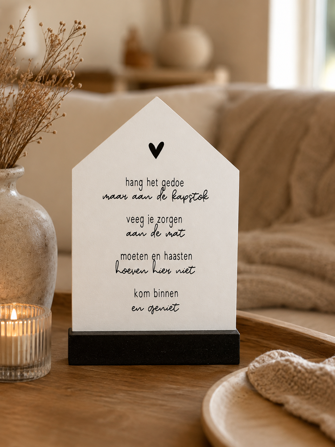 Huisje Met Gedicht Zomaar | Decoratief Huisje Met Betekenis