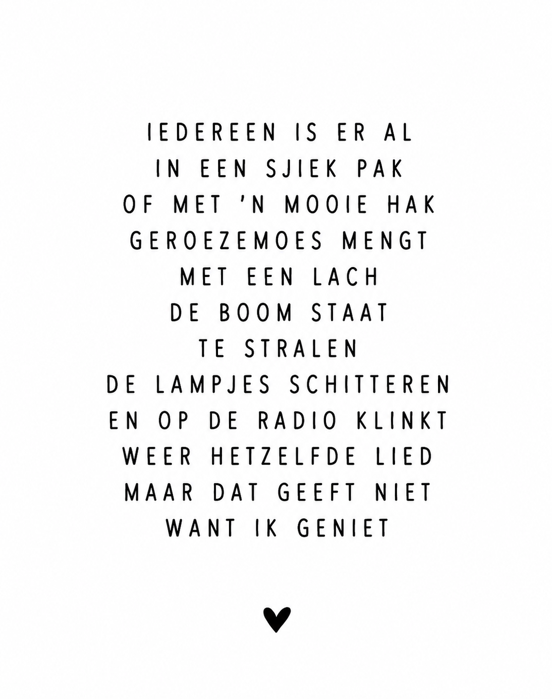 Kaart Kerst Genieten | Kerstkaart Met Betekenis