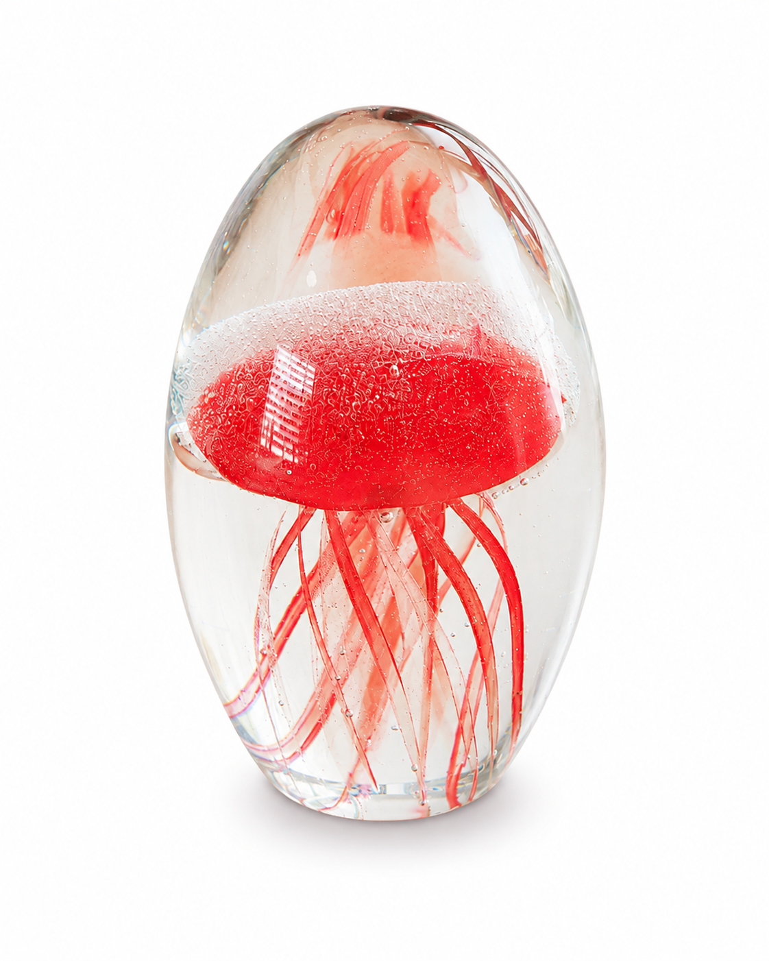 Kwal In Glas Rood | Glazen Decoratie