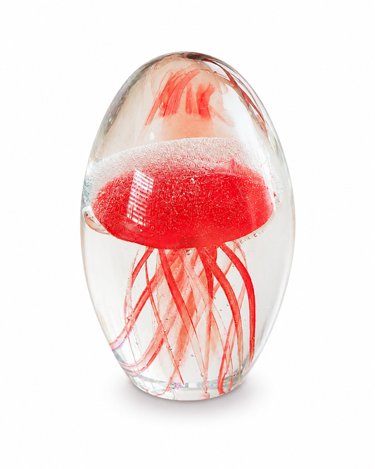 Kwal In Glas Rood | Glazen Decoratie