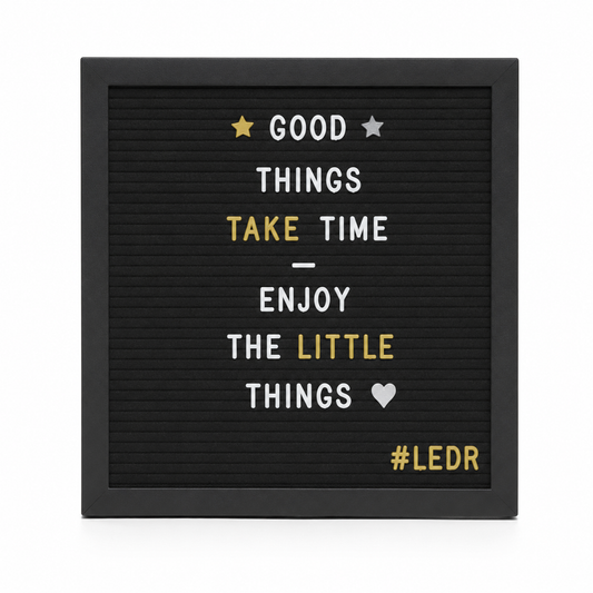 Letterbord Zwart 30 x 30 cm | Inclusief Letters, Cijfers & Symbolen