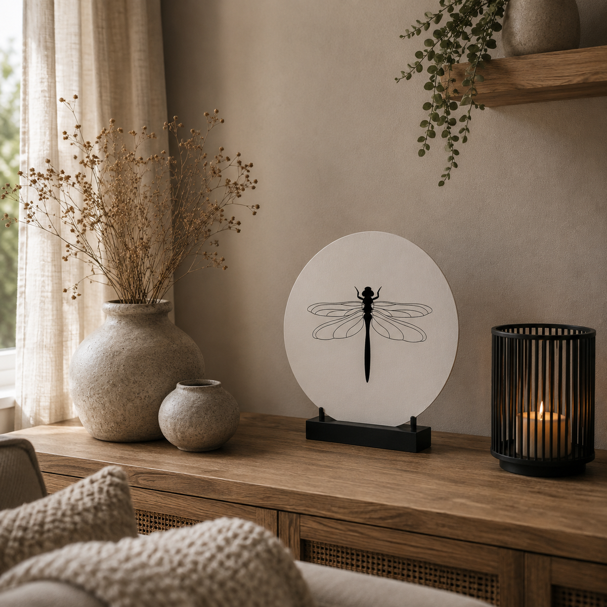 Muurcirkel Libelle | Wanddecoratie & Tuincirkel 20 cm