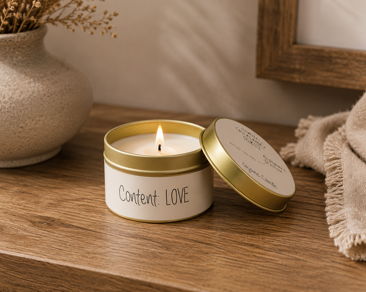 Sojakaars Content Love | Fresh Cotton Geurkaars In Blik