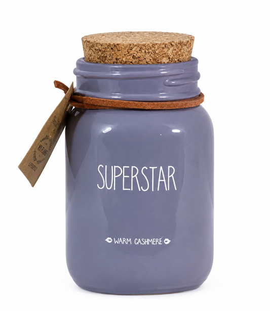 Sojakaars Superstar | Warm Cashmere Geurkaars