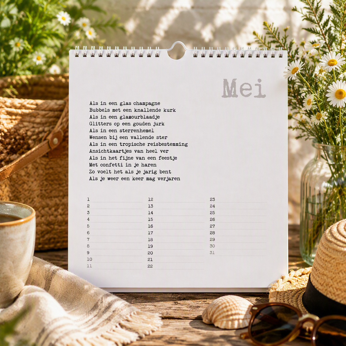 Verjaardagskalender Papierpleziertjes | Verjaardagen Vergeet Je Niet