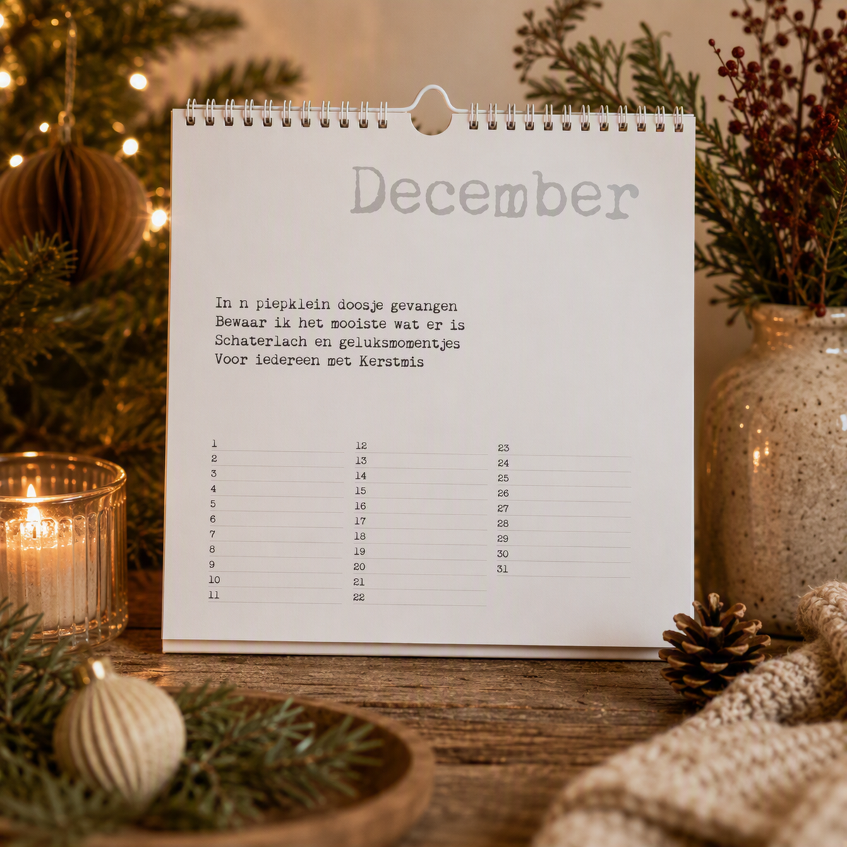 Verjaardagskalender Papierpleziertjes | Verjaardagen Vergeet Je Niet