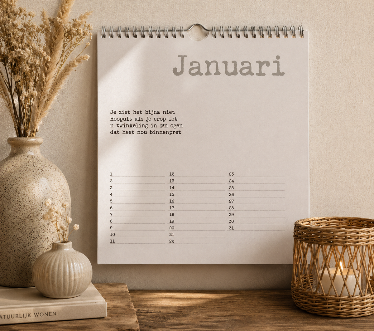 Verjaardagskalender Papierpleziertjes | Verjaardagen Vergeet Je Niet