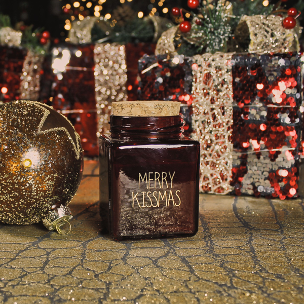Sojakaars Merry Kissmas | Winter Wood Geurkaars