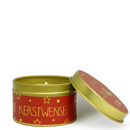 Sojakaars Blikje Kerstwensen | Winter Glow Geurkaars In Blik