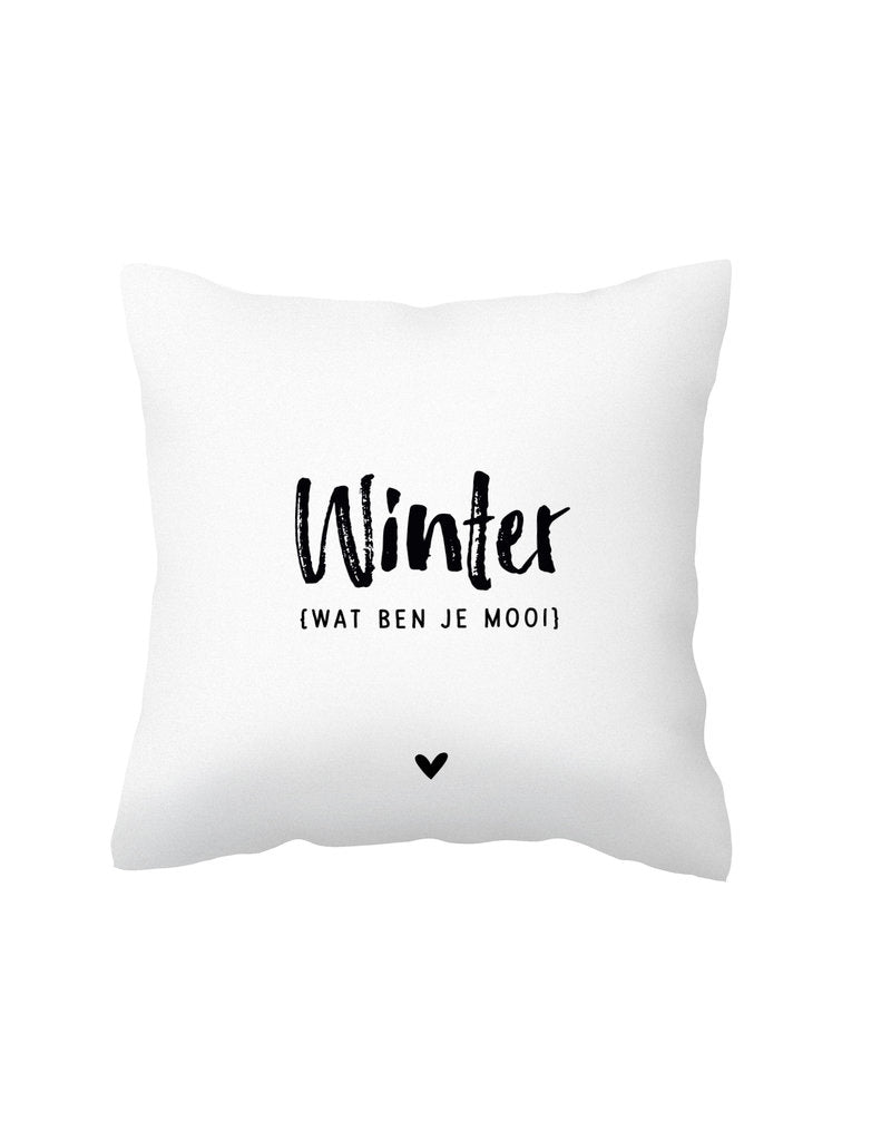 Kussen - Hert en tekst - Lounge&Lifestyle