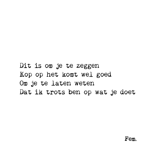 Houtpleziertje - Kop op - Lounge&Lifestyle