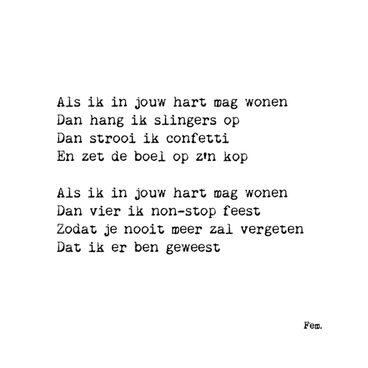 Als ik in jouw hart mag - Lounge&Lifestyle