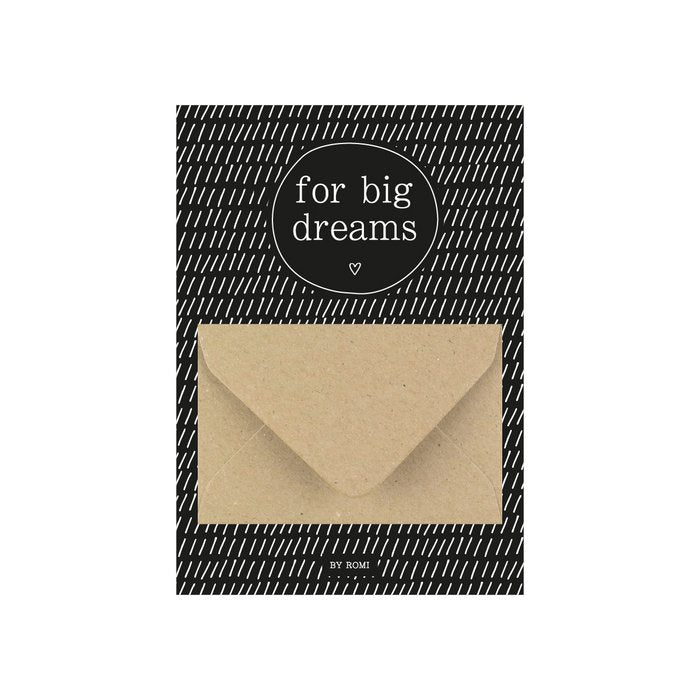 Geldkaart - For big dreams - Lounge&Lifestyle