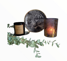 Afbeelding in Gallery-weergave laden, Glazen (wand)borden - goud met palmbomen
