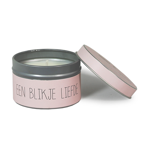 Soja kaars  - Blikje liefde - Lounge&Lifestyle