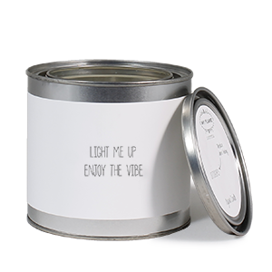 Soja kaars  - Light me up, enjoy the vibe - Lounge&Lifestyle