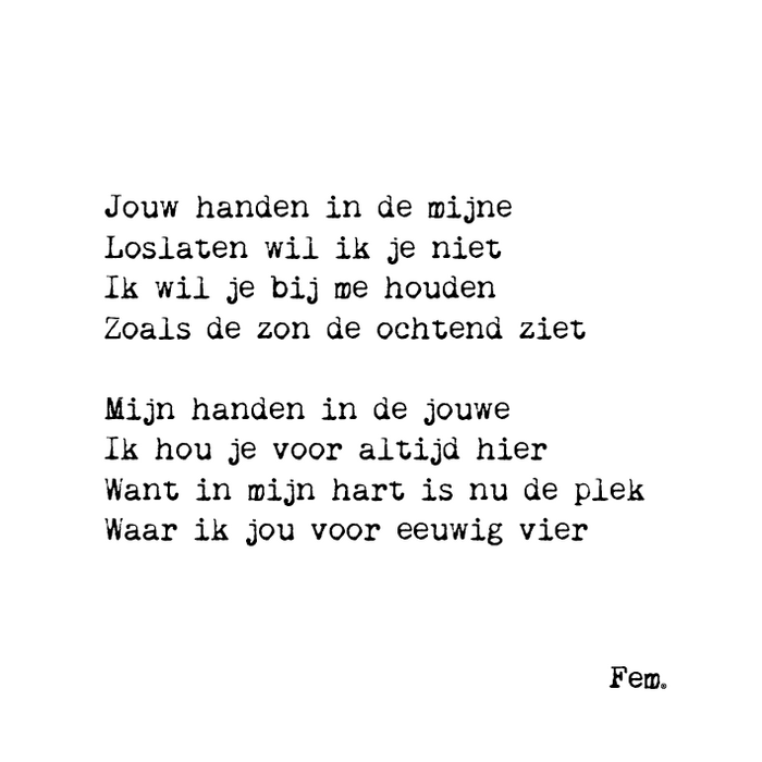 Jouw handen in de mijne - Lounge&Lifestyle