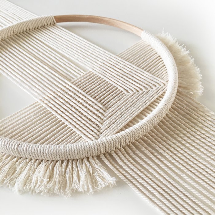 Geometrische wandhanger - Gebroken wit - Lounge&Lifestyle