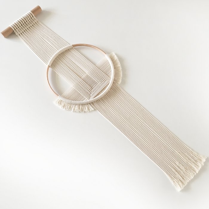 Geometrische wandhanger - Gebroken wit - Lounge&Lifestyle