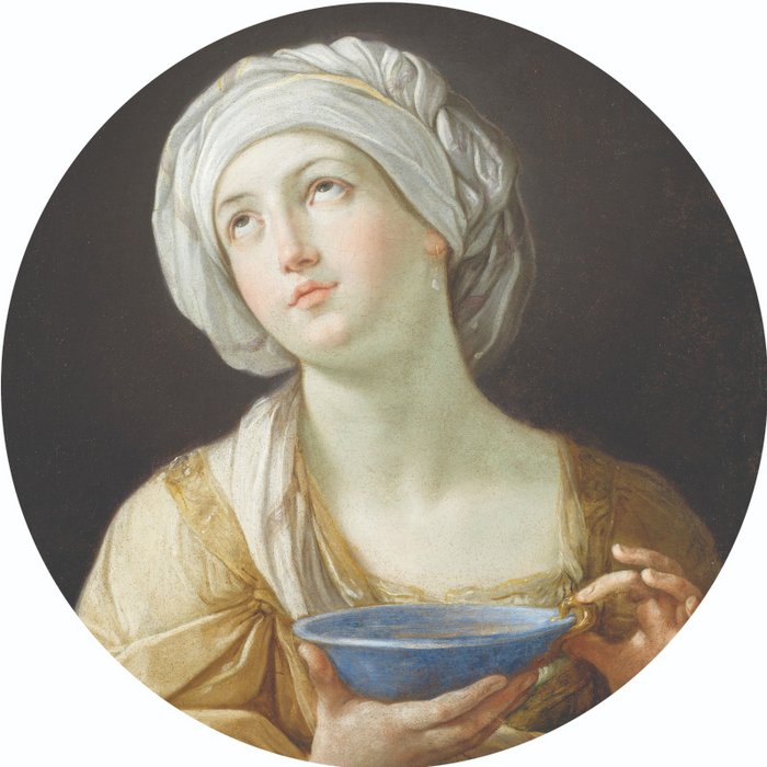 Muurcirkel - Vrouw met het kopje - Lounge&Lifestyle